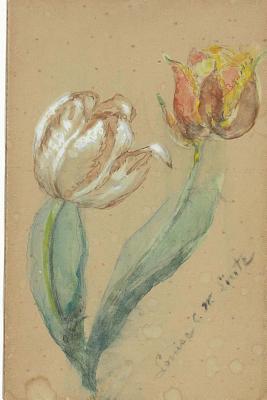 [0a5df] ^Full@ %Download% Two Tulips Antique Botanical Art Journal: 150 Page Lined Notebook/Diary -  @e.P.u.b*