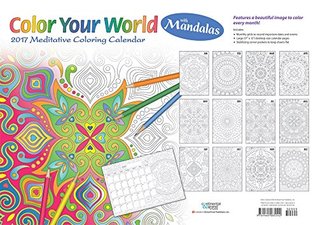 [f4474] !R.e.a.d^ Color Your World Meditative Coloring with Mandalas 2017 Desk Pad -  ~P.D.F#