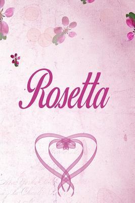 7591c] @D.o.w.n.l.o.a.d# Rosetta: Personalized Name Notebook/Journal Gift For Women & Girls 100 Pages (Pink Floral Design) for School, Writing Poetry, Diary to Write in, Gratitude Writing, Daily Journal or a Dream Journal. - Personalized Name Publishers !P.D.F%