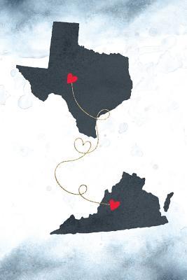 [d6972] #Read! Texas & Virginia: Long Distance Out of State Notebook - Blank Lines -  ~PDF~