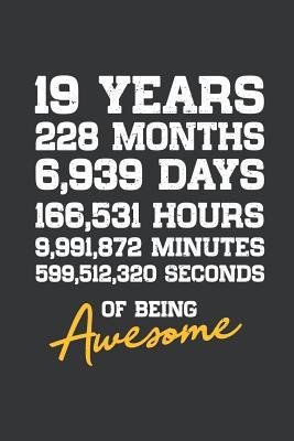 [a1cc1] ~R.e.a.d~ Notebook: 19th Birthday 19 Years Old Being Awesome Anniversary Journal & Doodle Diary; 120 College Ruled Pages for Writing and Drawing - 6x9 in. - Birthday Design Publishing Co @e.P.u.b%