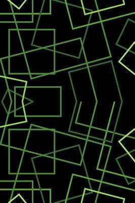 [f1a22] *Download@ Notebook: green thin lines and boxes on a black background 6 X 9 150 white pages with gray black lines 75 sheets for journaling or note taking, doodling, drawing, sketching in gloss soft cover -  #P.D.F~