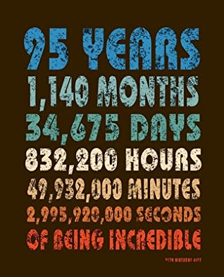 [8c48e] #Read* %Online# 95th Birthday Gift: Vintage Blank Lined Notebook To Write In for Notes, To Do Lists, Notepad, Journal For Men & Women. Funny Retro Birthday Gifts For Someone Turning 95 Years Old. -  ^PDF~