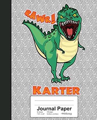 [2909a] !Download% Journal Paper: KARTER Dinosaur Rawr T-Rex Notebook -  *PDF^