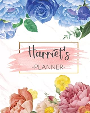 [b5cd8] *Download^ Harriet's Planner: Monthly Planner 3 Years January - December 2020-2022 Monthly View Calendar Views Floral Cover - Sunday start - Babanana Planner *ePub^